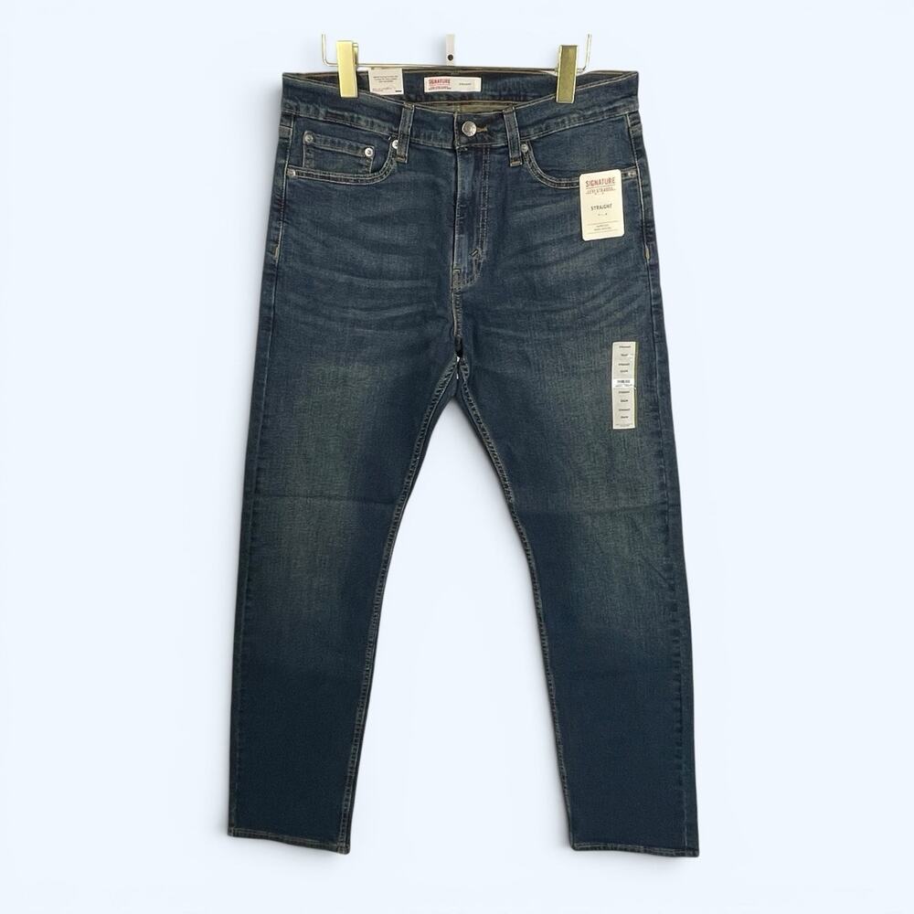Levi's Signature Series Men's Jeans Straight Leg Super Flex 32x34 NWT